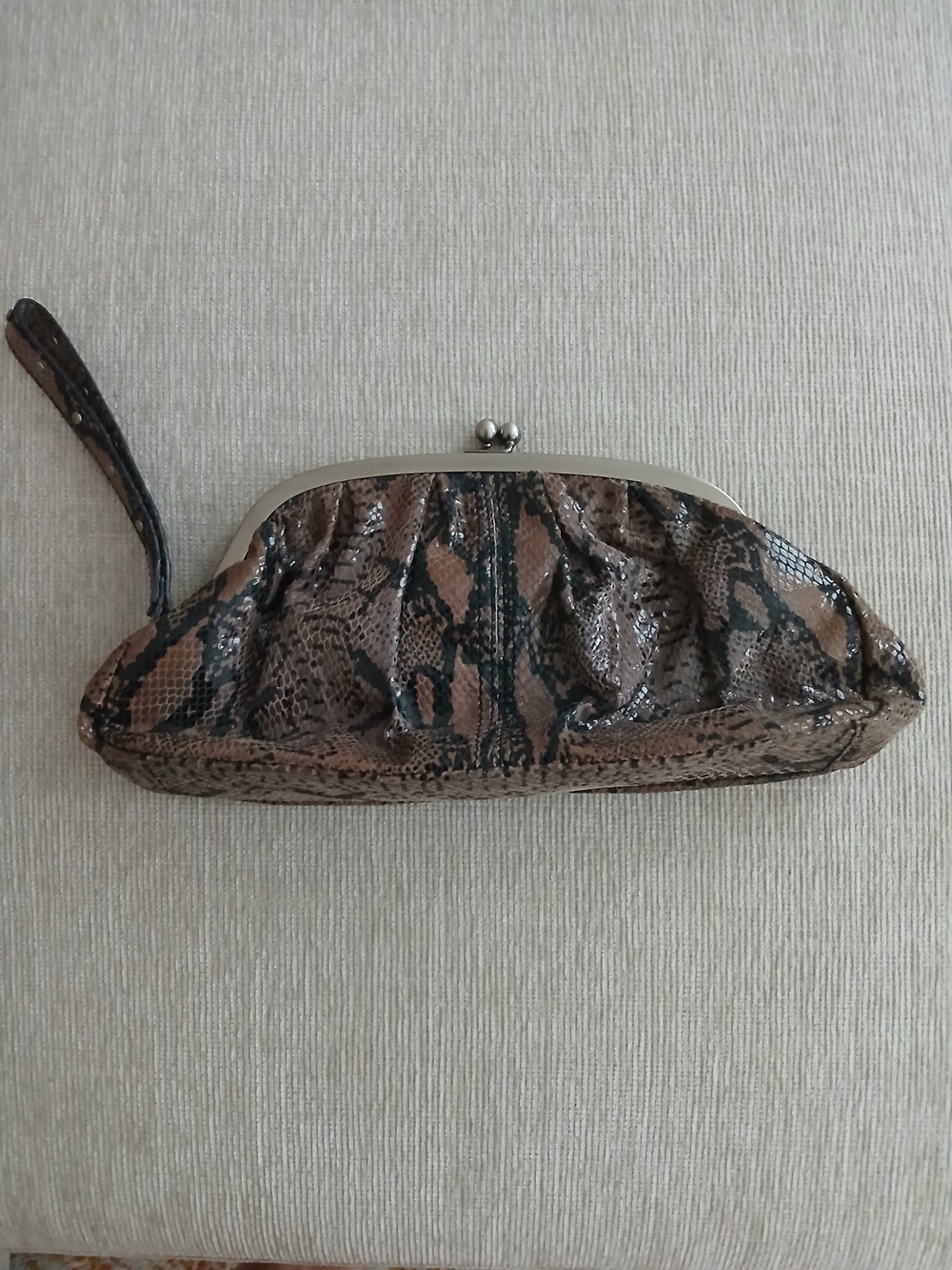 Kenneth Cole Reaction Faux Snake Print Clutch